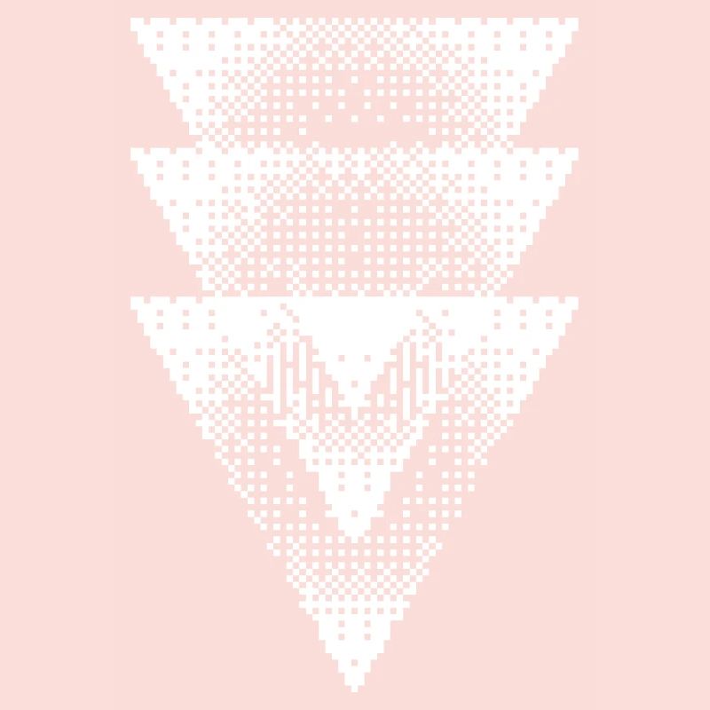 Halftone Triangle Cascade