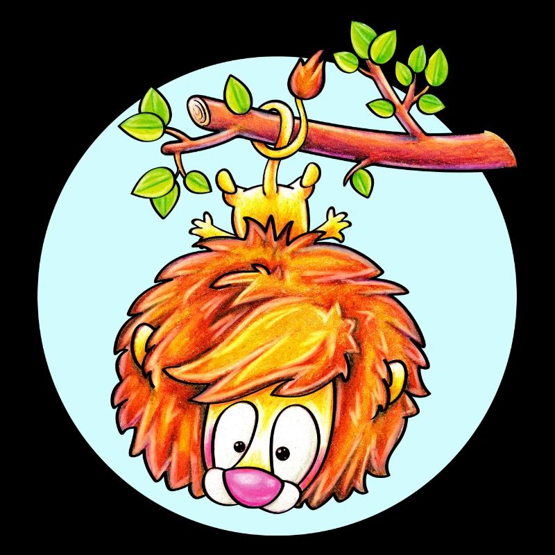 hanging lion with sky