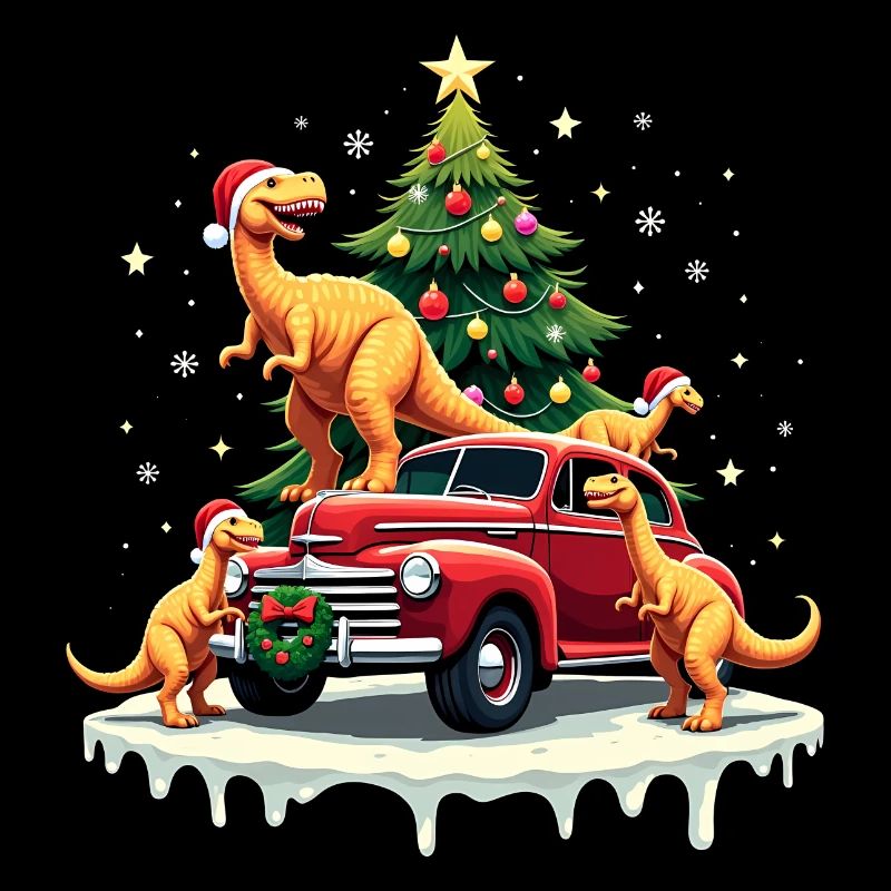 Nuggets de poulet Dino Nuggets en forme de Noël