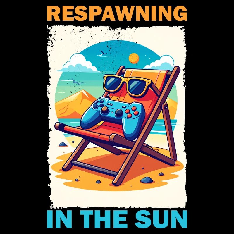 Gaming vacation on the beach