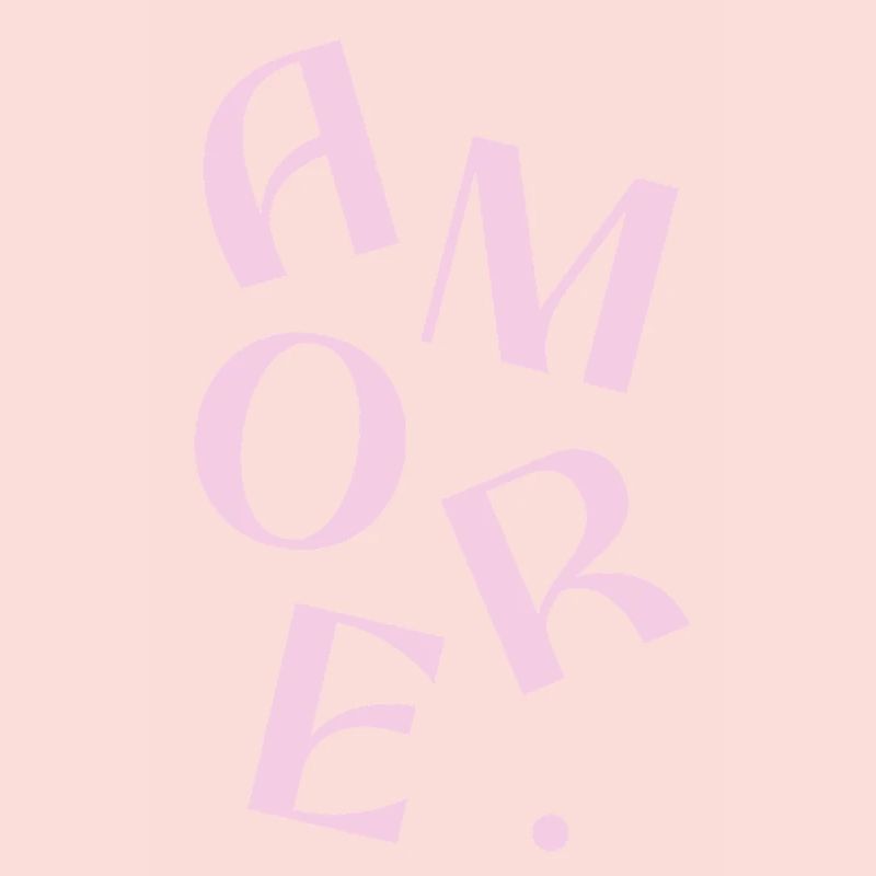 Conception de texte Pink Amore