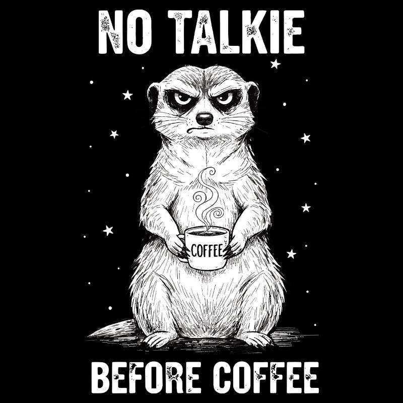 Pas de conversation devant un suricate amateur de café