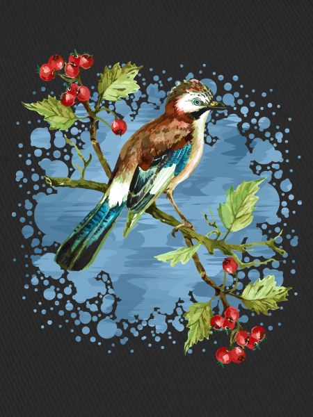 Bunter Vogel