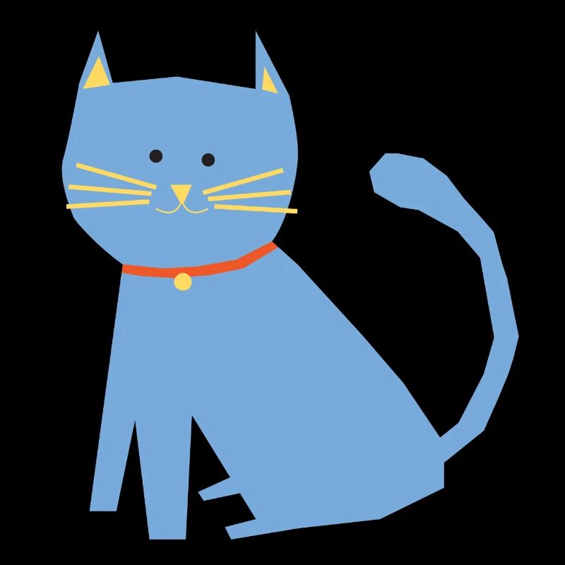 Blaue Katze