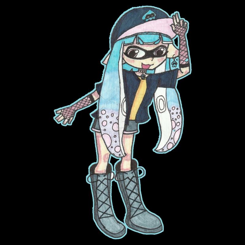 Inkling Mädchen | Blau | Splatoon