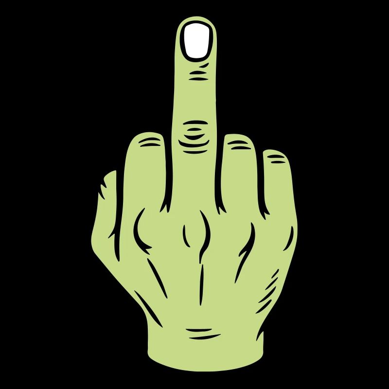 Mittelfinger Hand Symbol