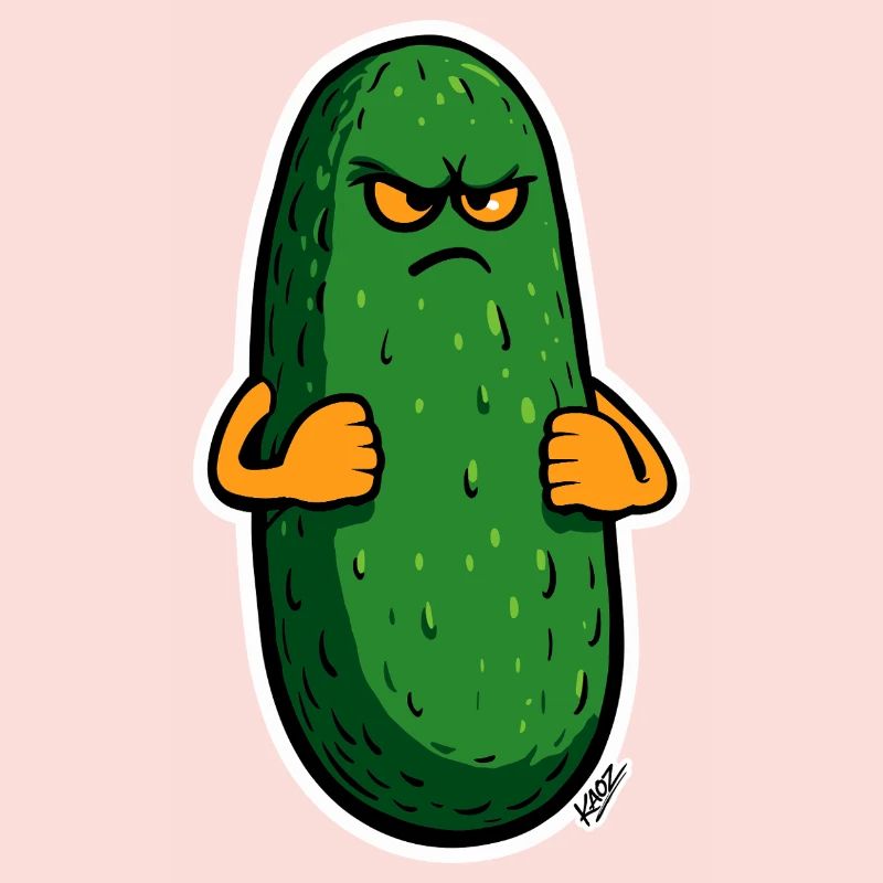 Grumpy Pickle Maskottchen