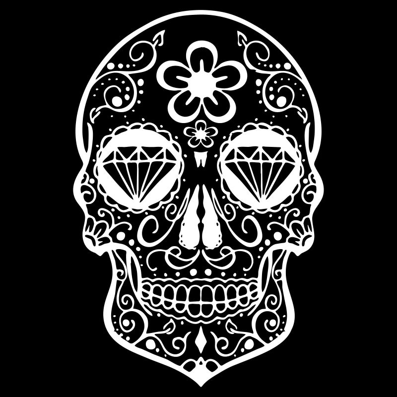 sugar skull pink