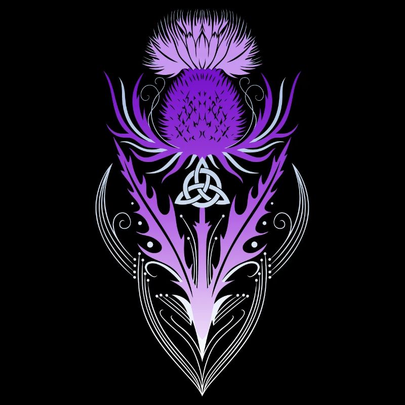 Distel mit Triquetra