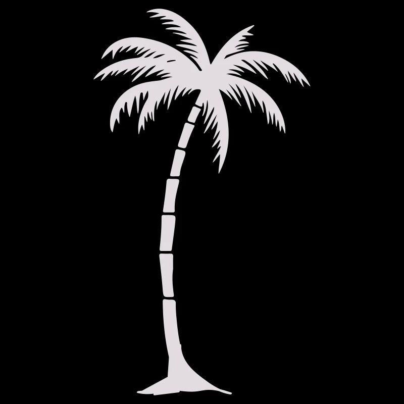 Tropical Palm Tree Silhouette