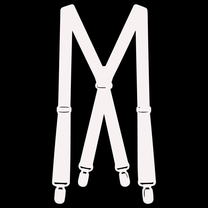 Illustration des bretelles blanches