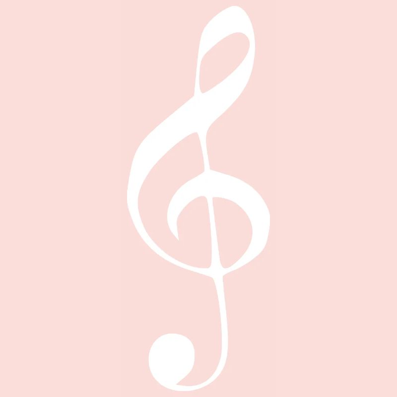 Note de clé de musique note note blanche