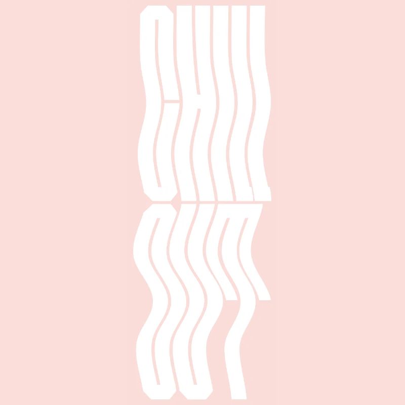 Conception du logo typographique ondulée Chill Out