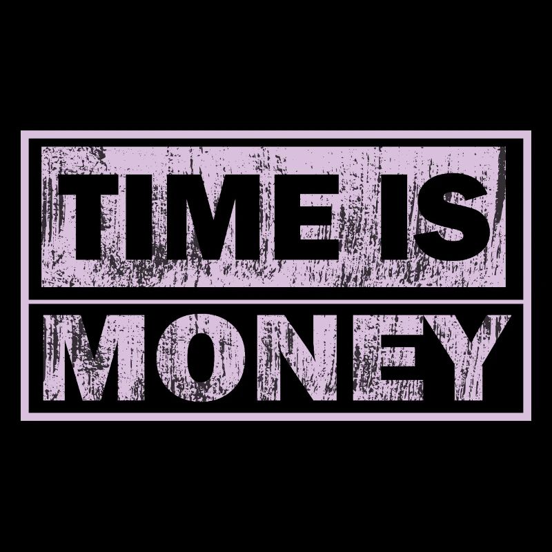 Zeit ist Geld Neon-Panel