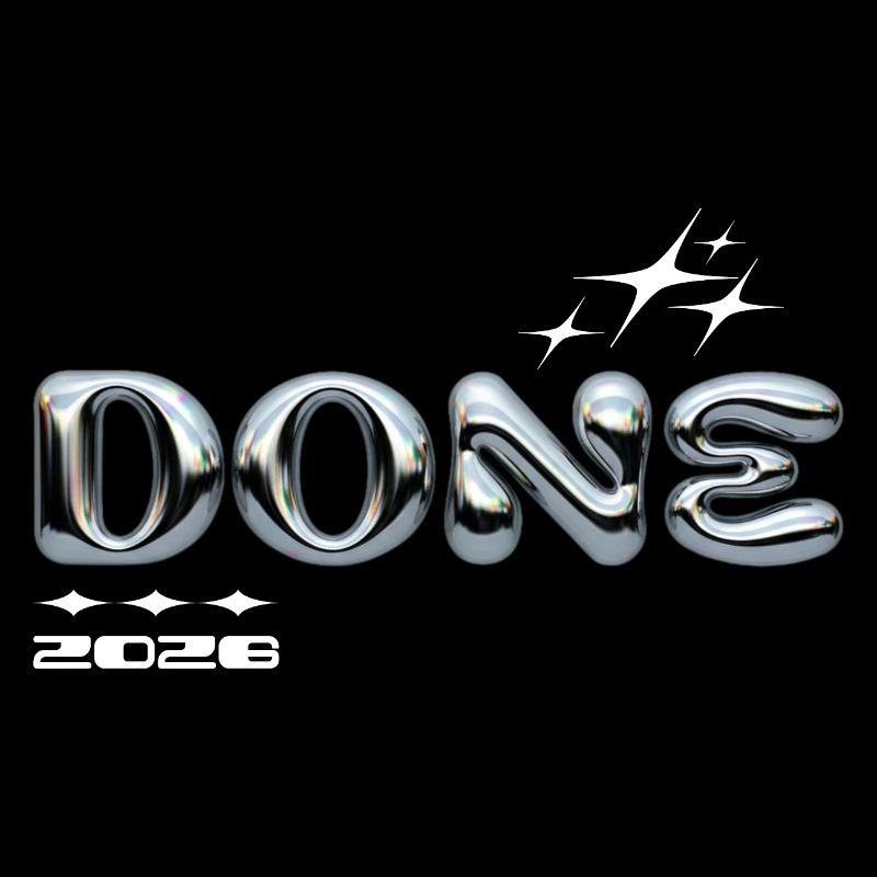 Fertig 2028 Chromblasen-Design