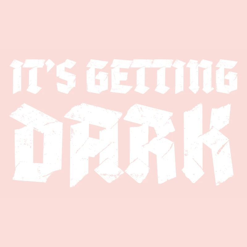 C’est Getting Dark Graffiti design typographique