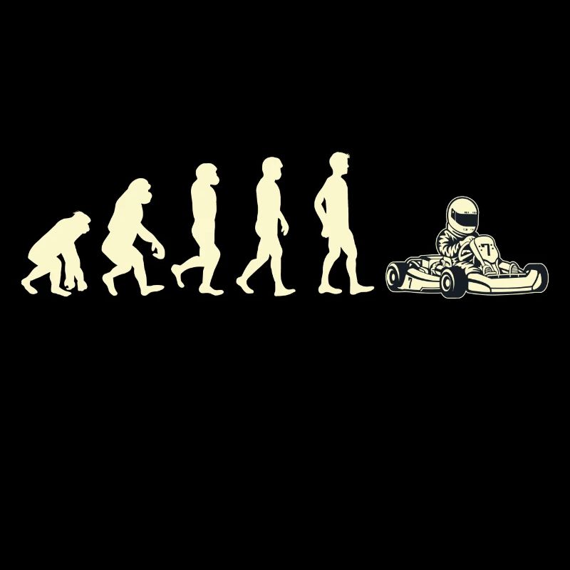 Geschenk Shirt kart evolution