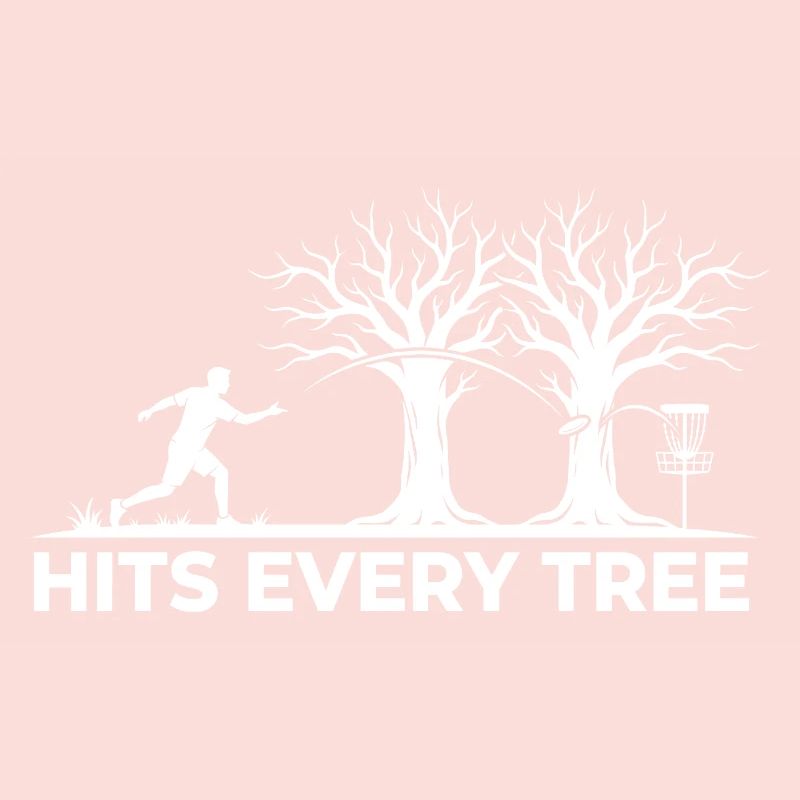 Hit Every Tree – Design drôle de disc golf
