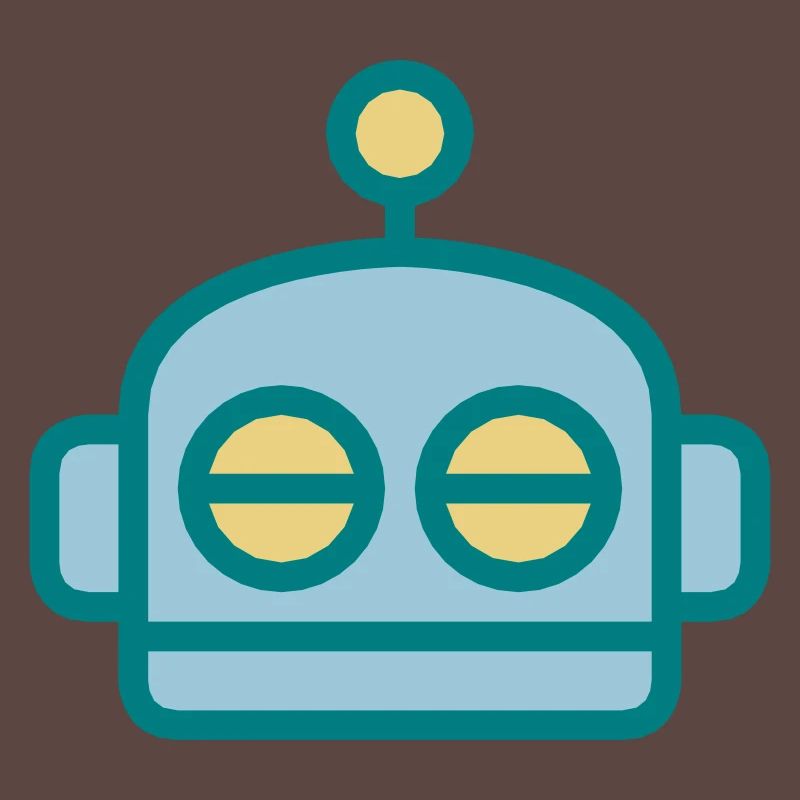Cartoon Robot Face