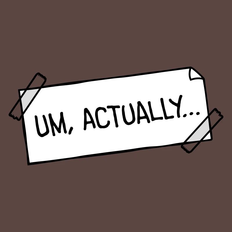 To Actually Stick Notes Nerd Smartass Logo