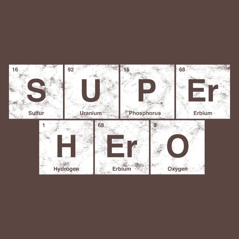 Nerdiger Superheld! Periodensystem der Elemente