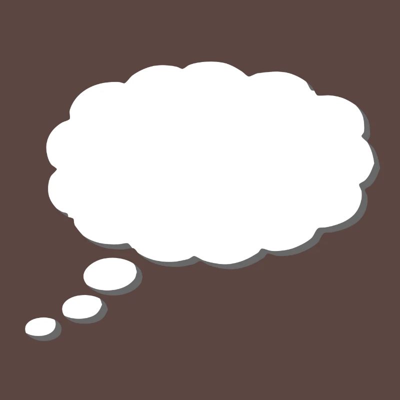 Thought Cloud, Thinkbubble. To personalize