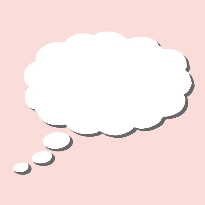 Thought Cloud, Thinkbubble. To personalize