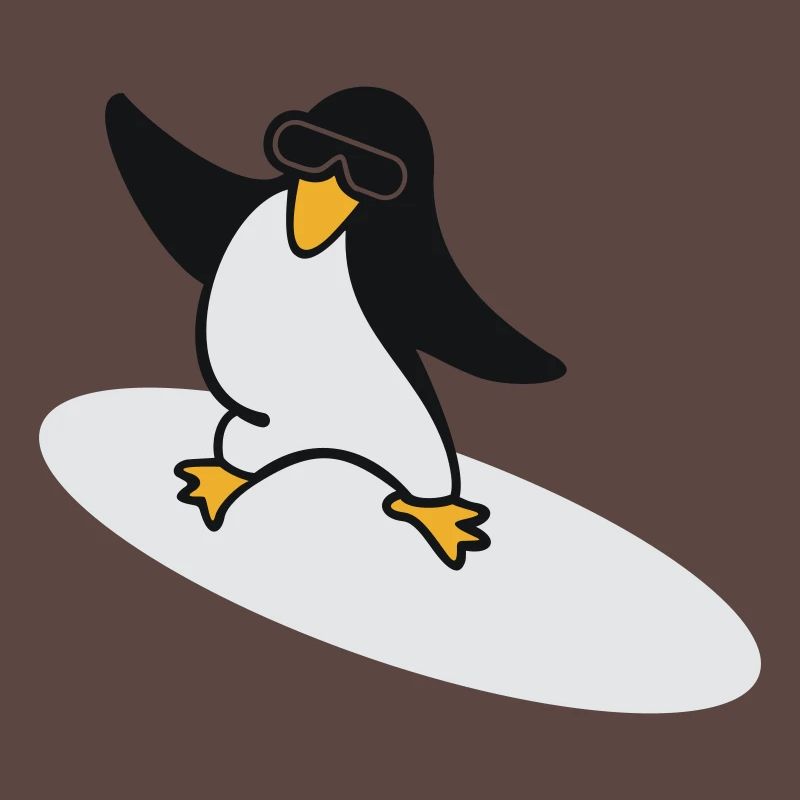 Surfer Pinguin / penguin (3c)