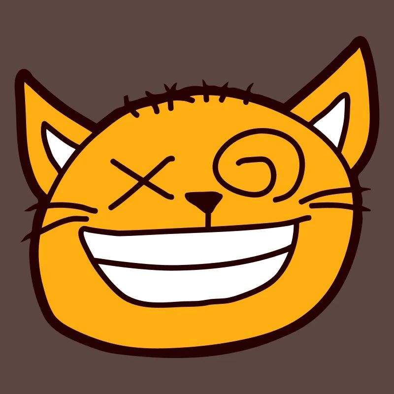 Insane Cat Squints Funny Crazy Grimace