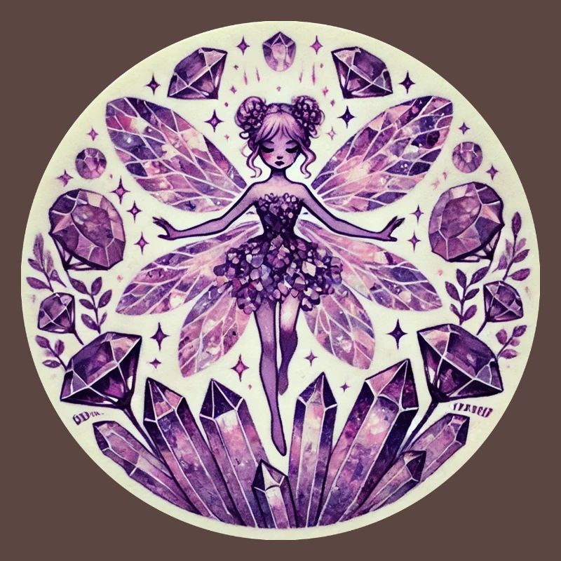 Conception de fée de cristal mystique