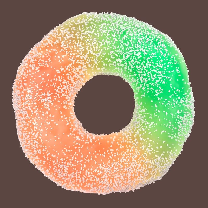 Fruit gum ring