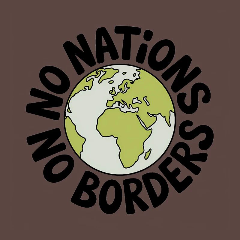 Pas de nations sans frontières - Antifa Tee