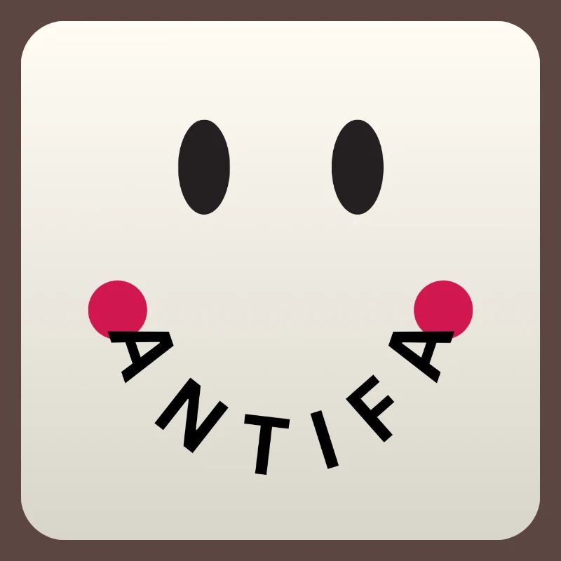 Friendly Antifa Greige | Gradient Design Smile