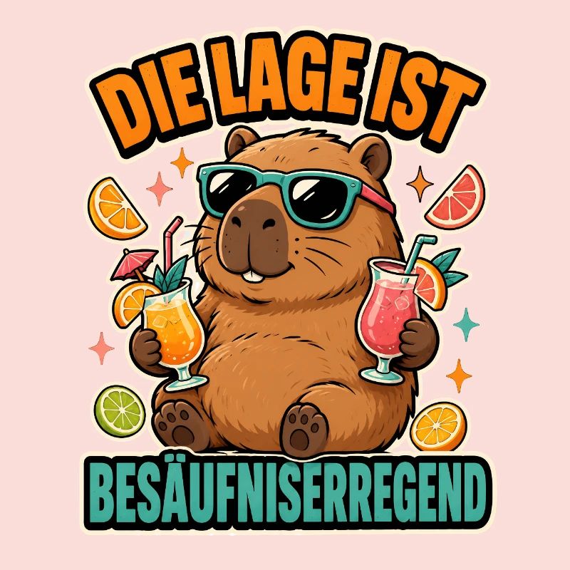 Capybara Cocktail Spruch