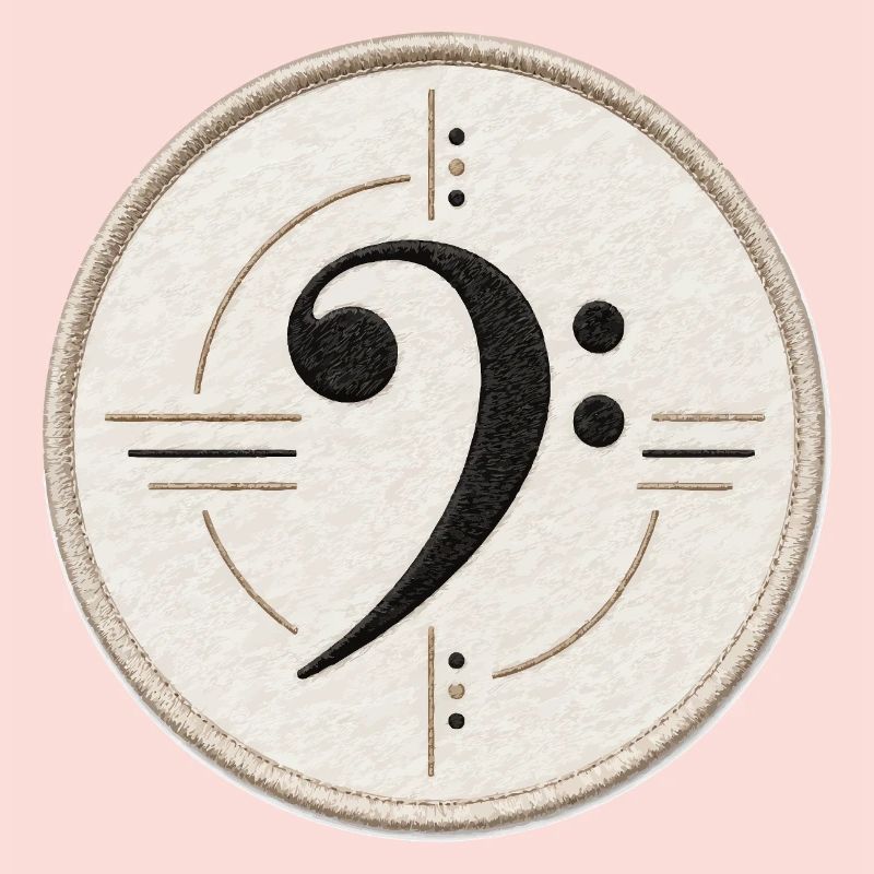 Clé de fa sur le patch