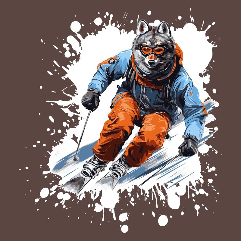 Wolf Ski Skiing