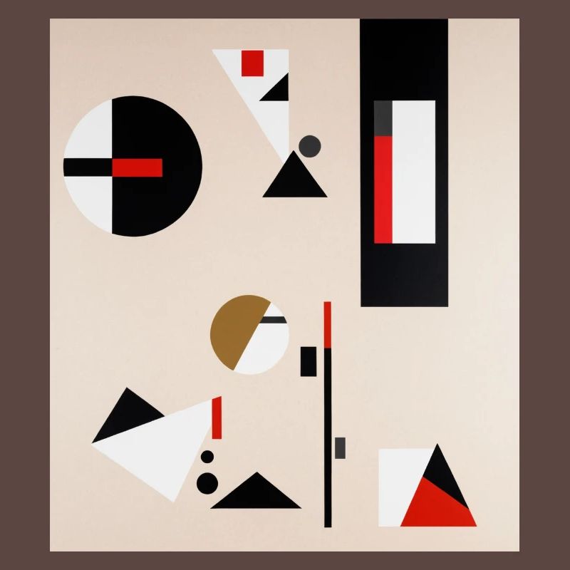 Abstract geometric composition