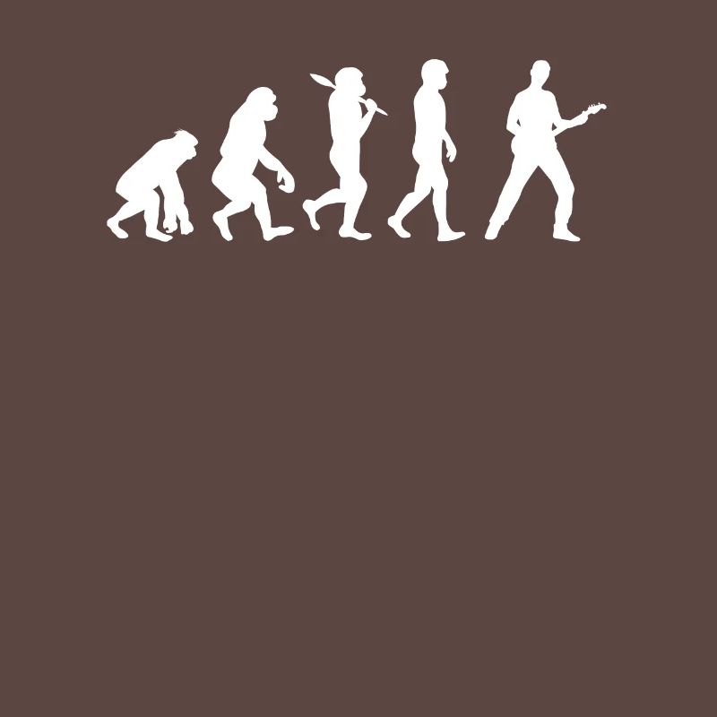 Evolution guitar bass player