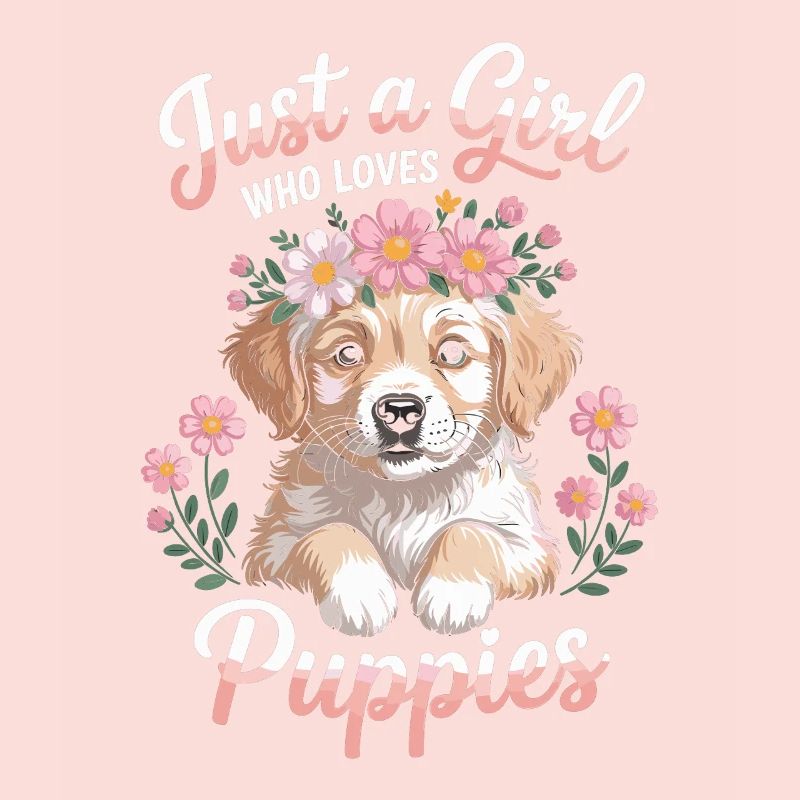 Juste une fille qui aime les chiots