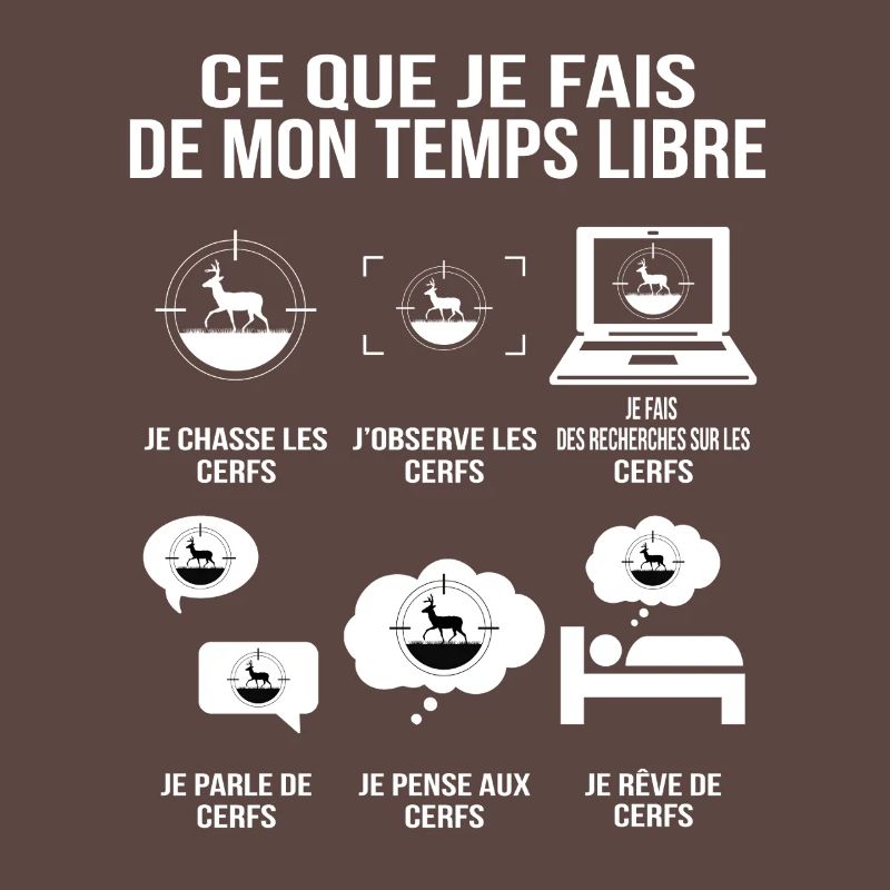 Ce que je fais de mon temps libre humour chasseur