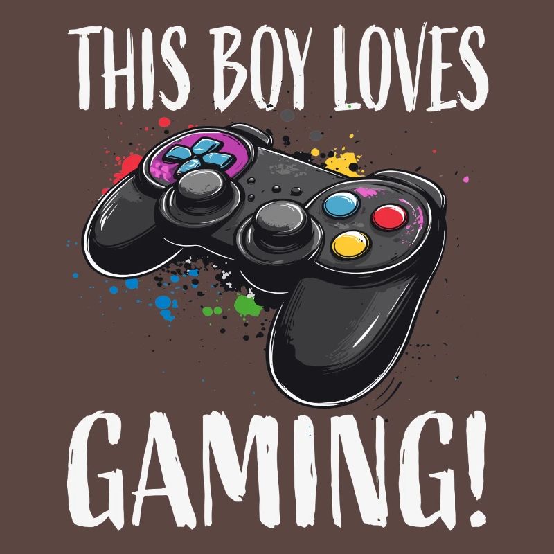 Junge liebt Gaming Controller