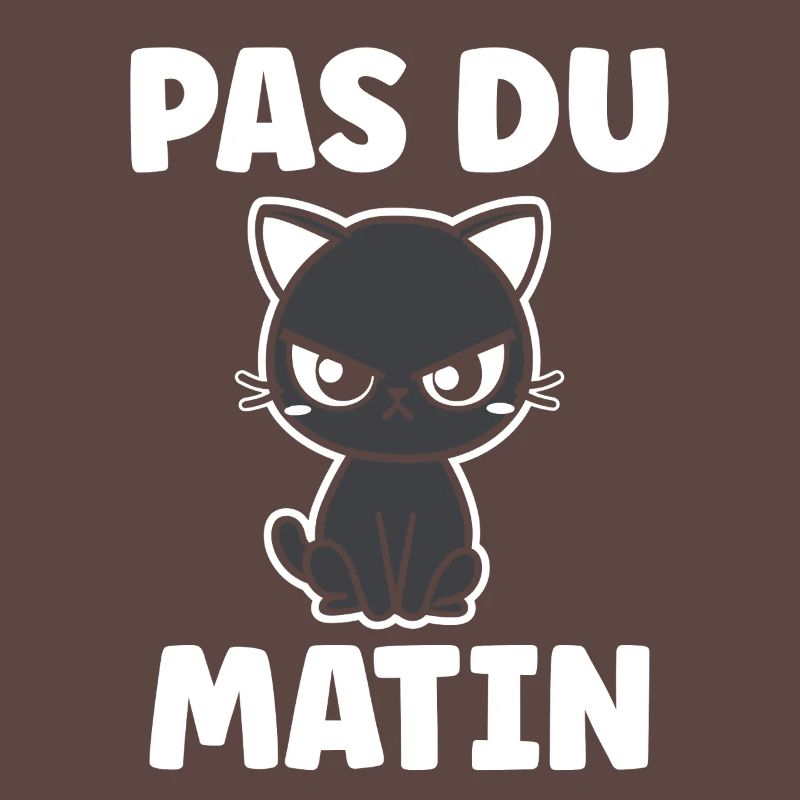 Chat grognon Pas du matin
