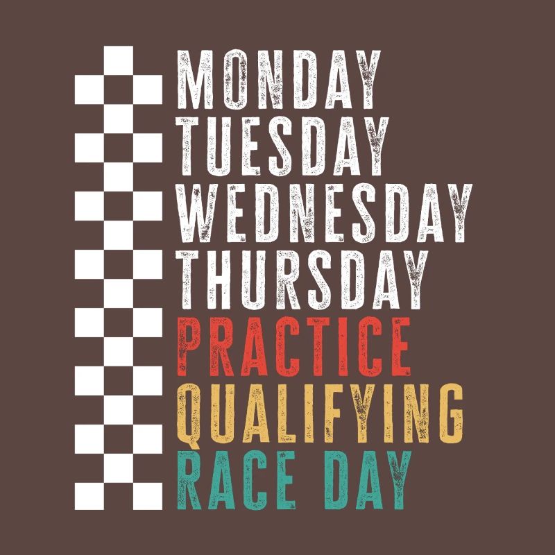 Race Week Schedule: Practice Qualifying Race