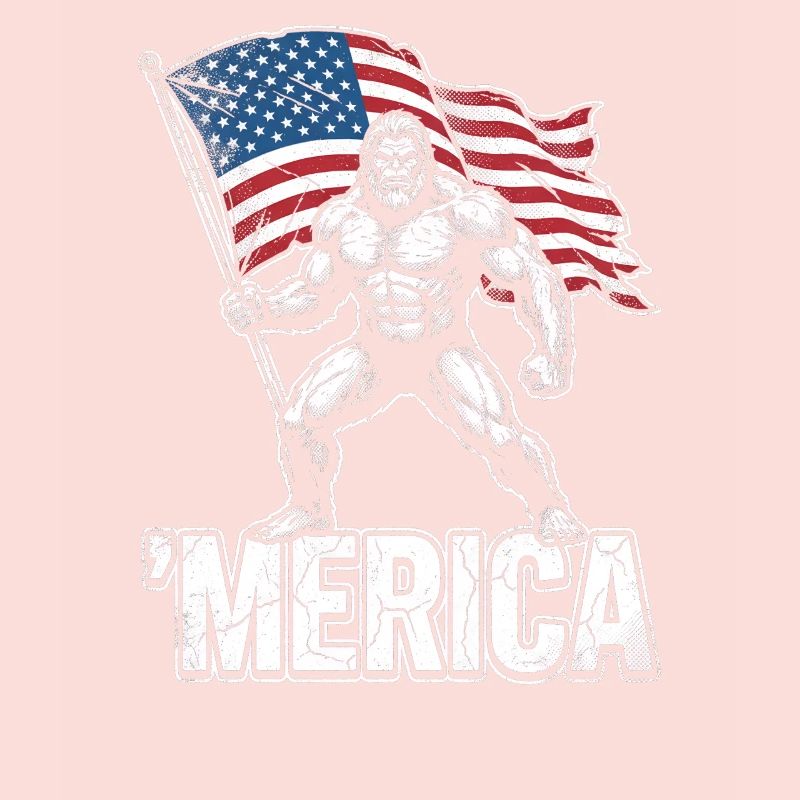 America Bigfoot Drôle 4 juillet Bigfoot Ameri