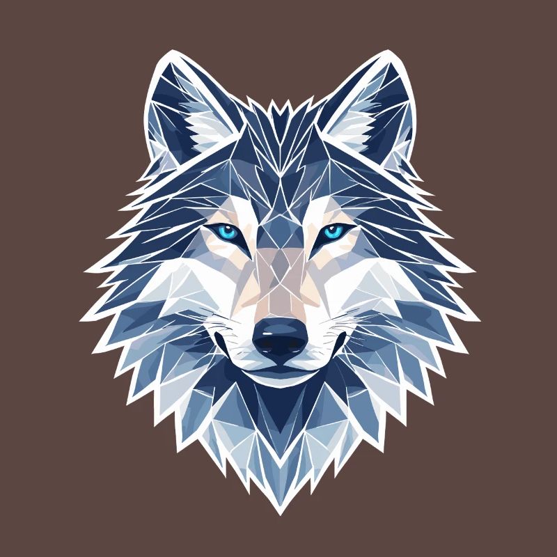 Geometric Wolf - Modern Geometric Wolf
