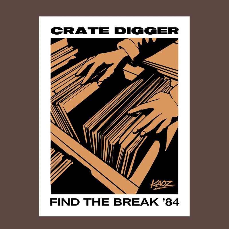 Affiche vinyle Crate Digger 84