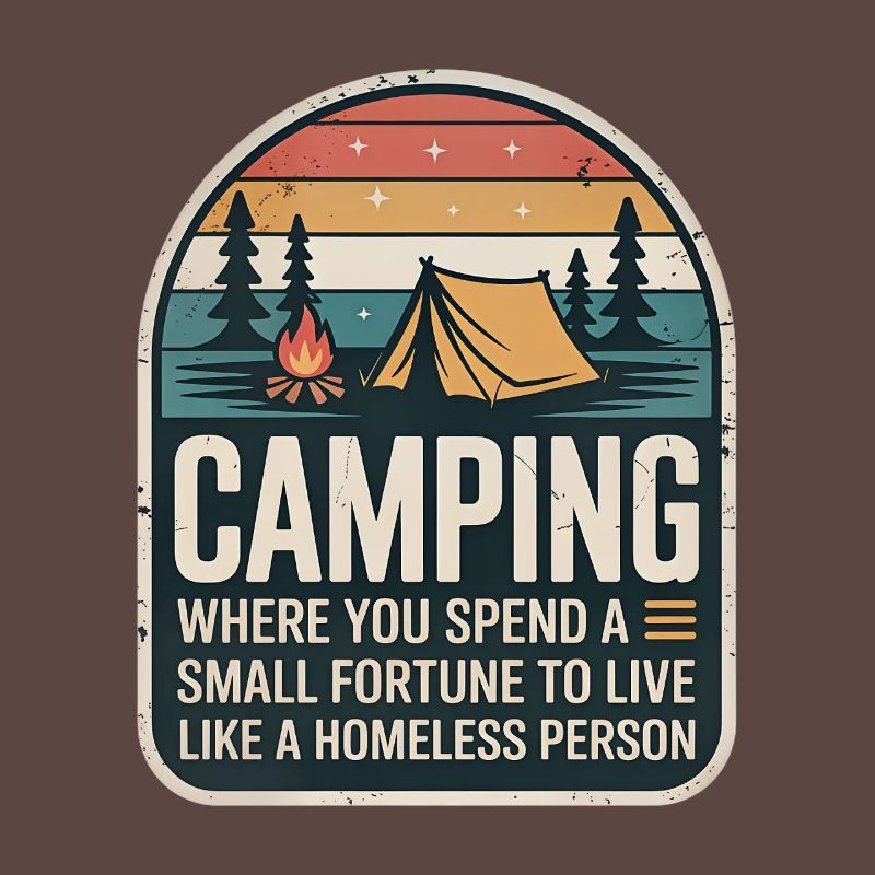 Design rétro de camping