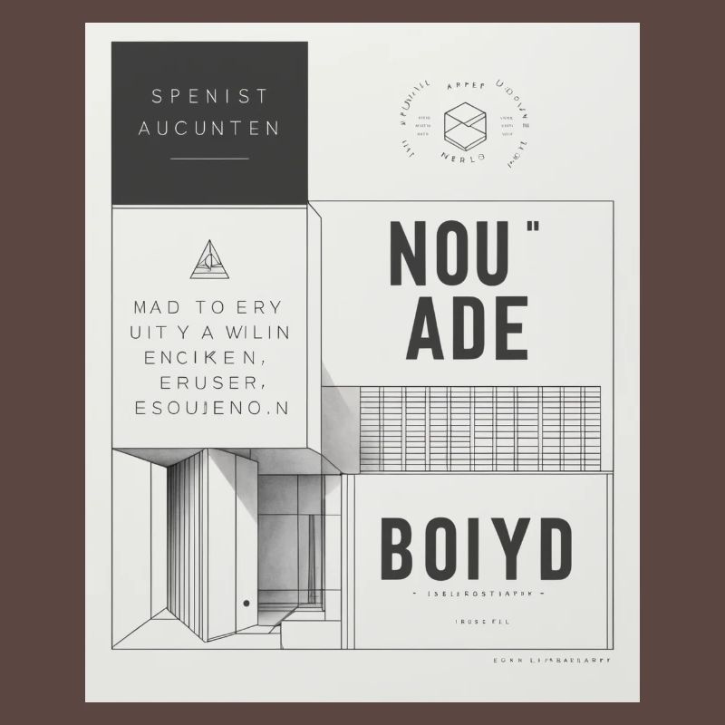 Affiche d’architecture moderne