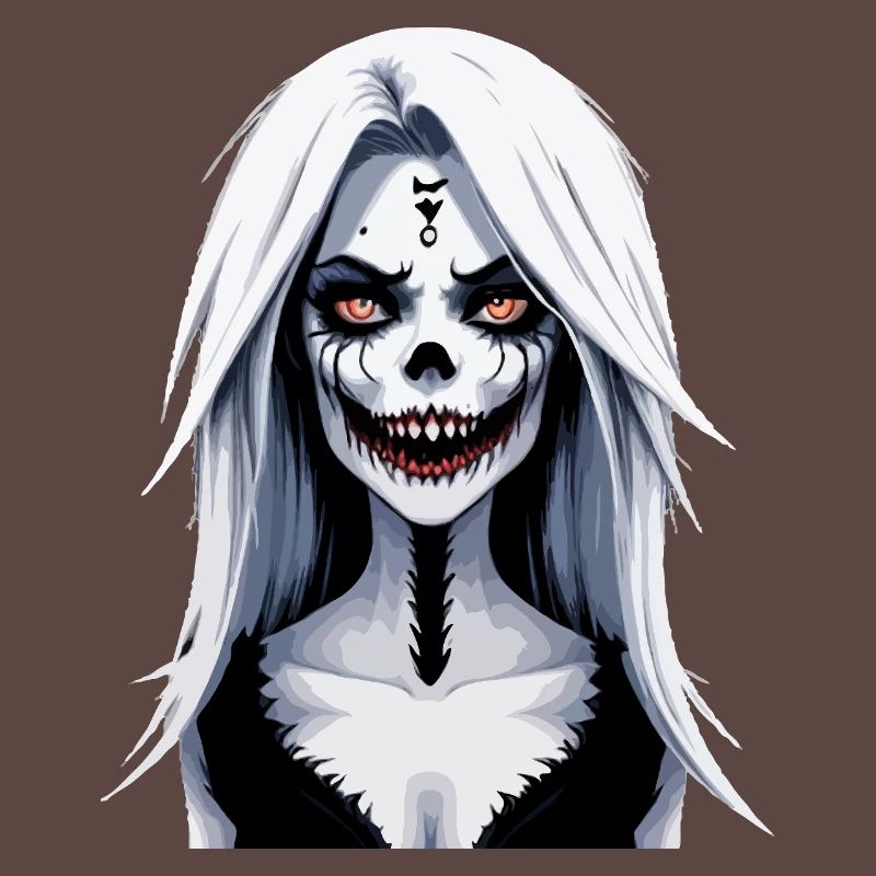 Skeleton Face Banshee Halloween