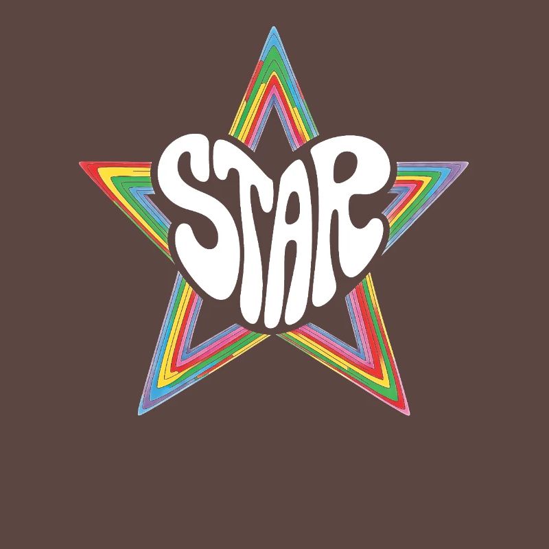 Space Star Psychedelischer Regenbogen